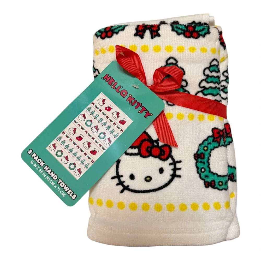 Hello Kitty Holiday Hand Towels